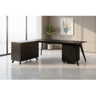 Escritorio Ejecutivo en L Roble Dúo