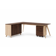 Escritorio Ejecutivo en L Roble Dúo