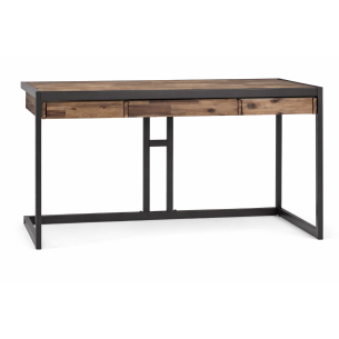 Escritorio industrial moderno de madera