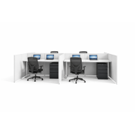Estación de trabajo de oficina WorkZone Quad