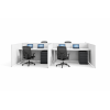 Estación de trabajo de oficina WorkZone Quad