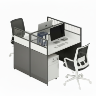 Estacion de trabajo de escritorio de oficina para el personal