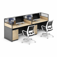 Estacion de trabajo de escritorio de oficina para el personal