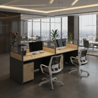 Estacion de trabajo de escritorio de oficina para el personal