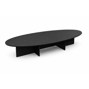 Mesa de Juntas Élite Oval Black