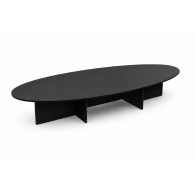 Mesa de Juntas Élite Oval Black