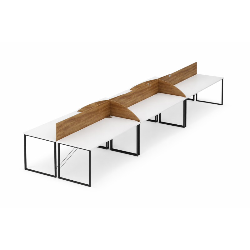 Estación de Trabajo para 6 Personas LINEA TEAM - Inicio - Muebles de oficina de alta calidad al mejor precio 