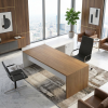 Escritorio mueble de oficina con estantes