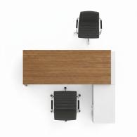 Escritorio mueble de oficina con estantes
