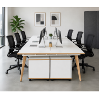 Mueble para oficina modular 4 personas