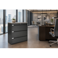 Archivero Metálico Horizontal Titan File 3  Archivero para Oficina de 3 Gavetas con Cerradura