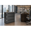 Archivero Metálico Horizontal Titan File 3  Archivero para Oficina de 3 Gavetas con Cerradura