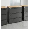 Archivero Metálico Horizontal Titan File 3  Archivero para Oficina de 3 Gavetas con Cerradura