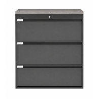 Archivero Metálico Horizontal Titan File 3  Archivero para Oficina de 3 Gavetas con Cerradura