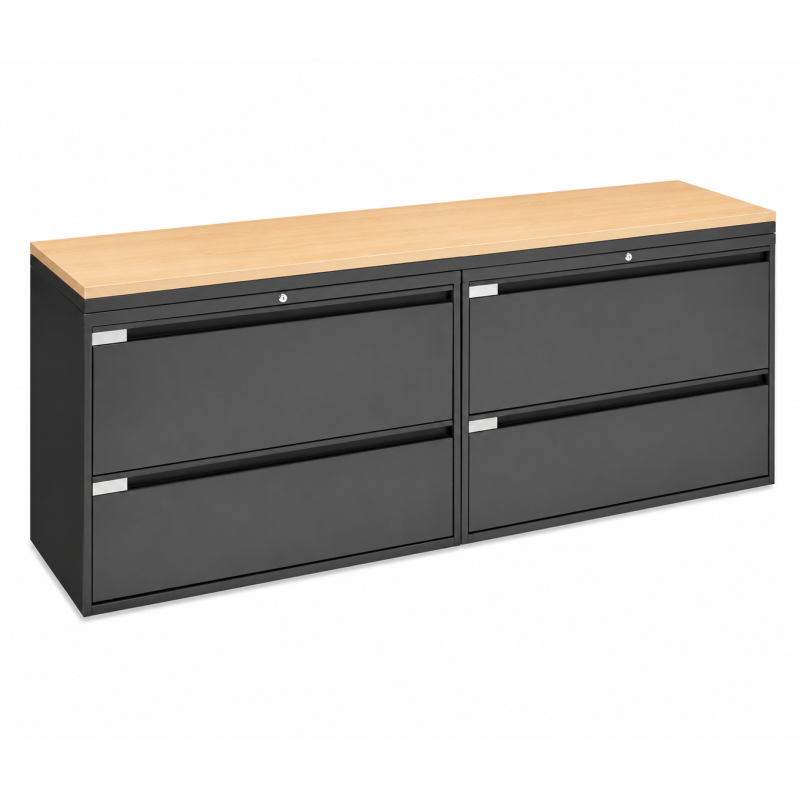 Archivero Metálico Horizontal Titan File 4 | Archivero para Oficina de 4 Gavetas con Cerradura - Inicio - Muebles de oficina de alta calidad al mejor precio 