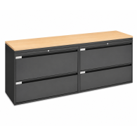 Archivero Metálico Horizontal Titan File 4 | Archivero para Oficina de 4 Gavetas con Cerradura