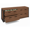 Archivero para oficina Horizon Wood 4 | Credenza para Oficina con 4 Gavetas y Cerradura