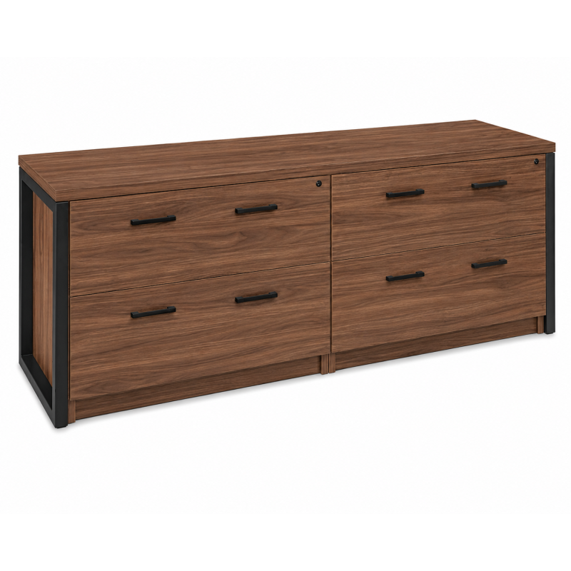 Archivero para oficina Horizon Wood 4 | Credenza para Oficina con 4 Gavetas y Cerradura - Inicio - Muebles de oficina de alta calidad al mejor precio 