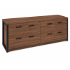 Archivero para oficina Horizon Wood 4 | Credenza para Oficina con 4 Gavetas y Cerradura