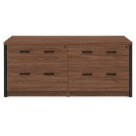 Archivero para oficina Horizon Wood 4 | Credenza para Oficina con 4 Gavetas y Cerradura