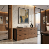 Archivero para oficina Horizon Wood 4 | Credenza para Oficina con 4 Gavetas y Cerradura