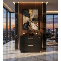 Archivero Ejecutivo Elite File 2 | Archivero Horizontal para Oficina con 2 Gavetas y Cerradura