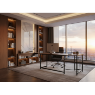 Escritorio Ejecutivo en L Titan Work Pro | Escritorio Esquinero para Oficina y Home Office