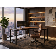 Escritorio Ejecutivo en L Titan Work Pro | Escritorio Esquinero para Oficina y Home Office