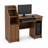 Escritorio Ejecutivo Compact Pro | Escritorio para Computadora con Librero, Gabinete y Bandeja para Teclado