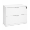 Archivero de oficina Horizontal Ejecutivo Blanco 2 Gavetas con Cerradura