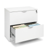 Archivero de oficina Horizontal Ejecutivo Blanco 2 Gavetas con Cerradura