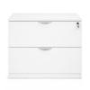 Archivero de oficina Horizontal Ejecutivo Blanco 2 Gavetas con Cerradura