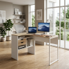 Escritorio Ejecutivo Nordic Work | Escritorio para Computadora con Cajones y Diseño Moderno para Oficina y Home Office