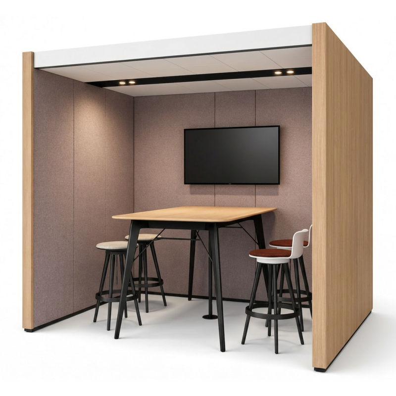 Cubículo mueble colaborativo para Oficina HUB MEETING - Inicio - Muebles de oficina de alta calidad al mejor precio 