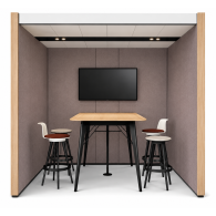 Cubículo mueble colaborativo para Oficina HUB MEETING