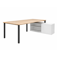 Escritorio de oficina ejecutivo rectangular de melamina