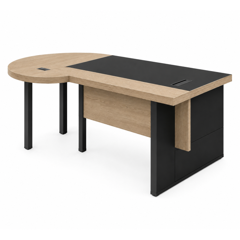 Escritorio de oficina rectangular - Escritorios directivos - Muebles de oficina de alta calidad al mejor precio 