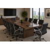 Mesa de juntas para oficina IMPORTANT OFERTA cubierta de vidrio