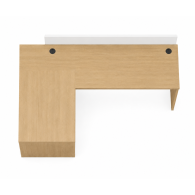 Escritorios de oficina muebles con extremo de panel ergonómico