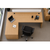 Escritorios de oficina muebles con extremo de panel ergonómico