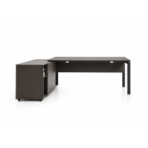Escritorio muebles de oficina de aluminio con estantes