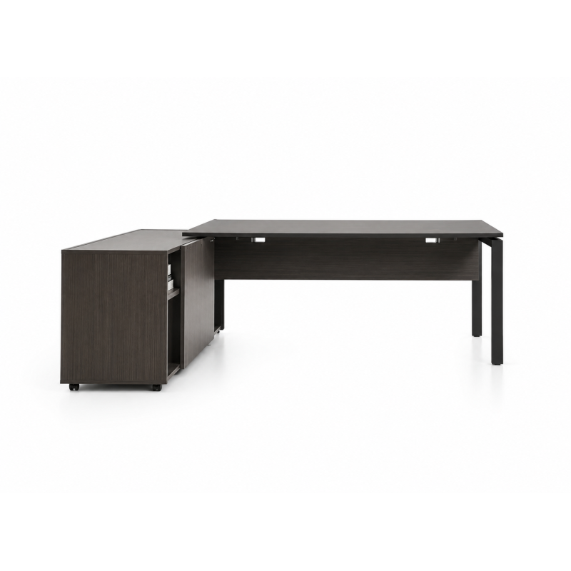 Escritorio muebles de oficina de aluminio con estantes - Escritorios directivos - Muebles de oficina de alta calidad al mejor precio 