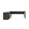 Escritorio muebles de oficina de aluminio con estantes