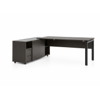 Escritorio muebles de oficina de aluminio con estantes