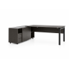 Escritorio muebles de oficina de aluminio con estantes