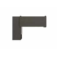 Escritorio muebles de oficina de aluminio con estantes