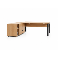 Escritorio muebles de oficina de aluminio con estantes