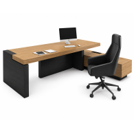 Escritorio de oficina ejecutivo Black brown