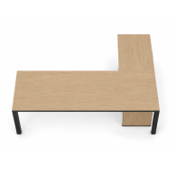 Mueble para oficina escritorio de melamina con archivero