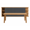Escritorio de oficina ejecutivo rectangular de madera